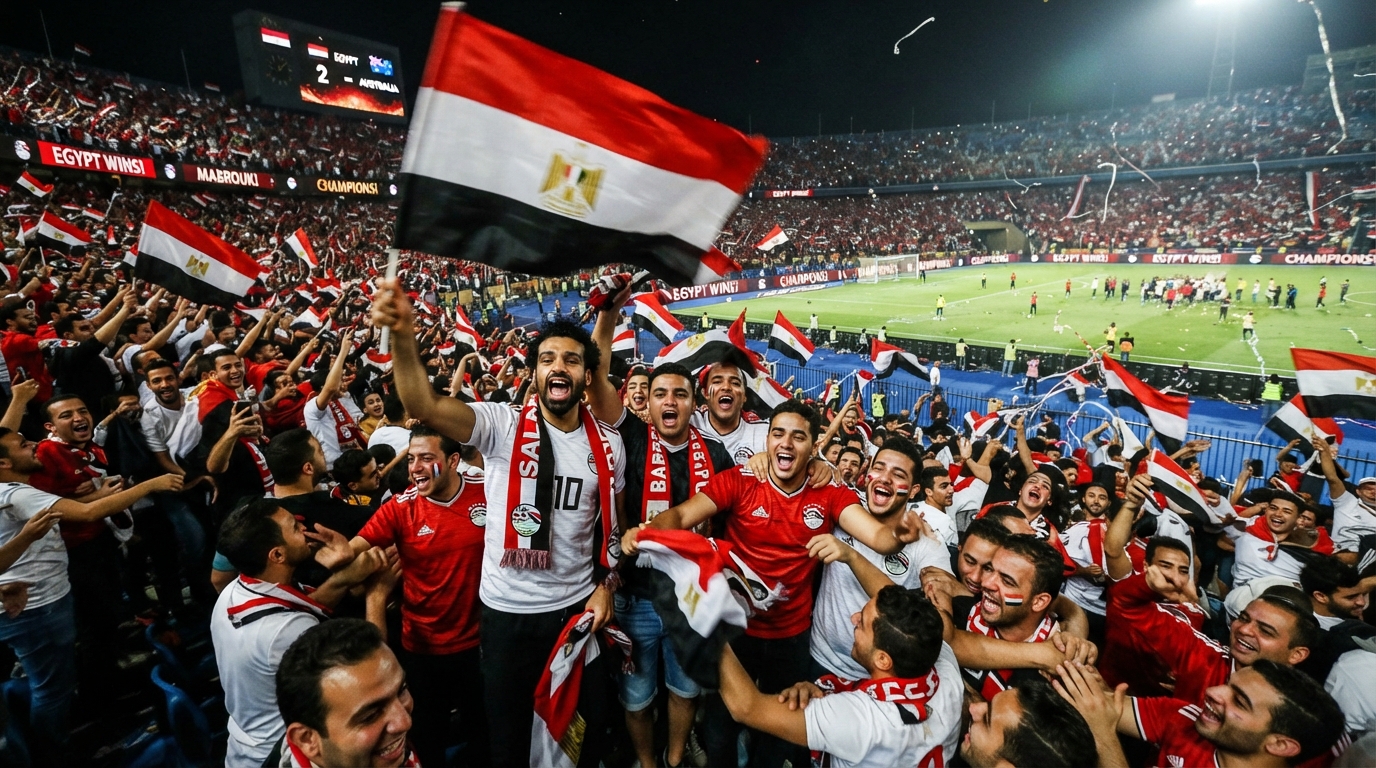 فوز مصر على استراليا بكأس العالم