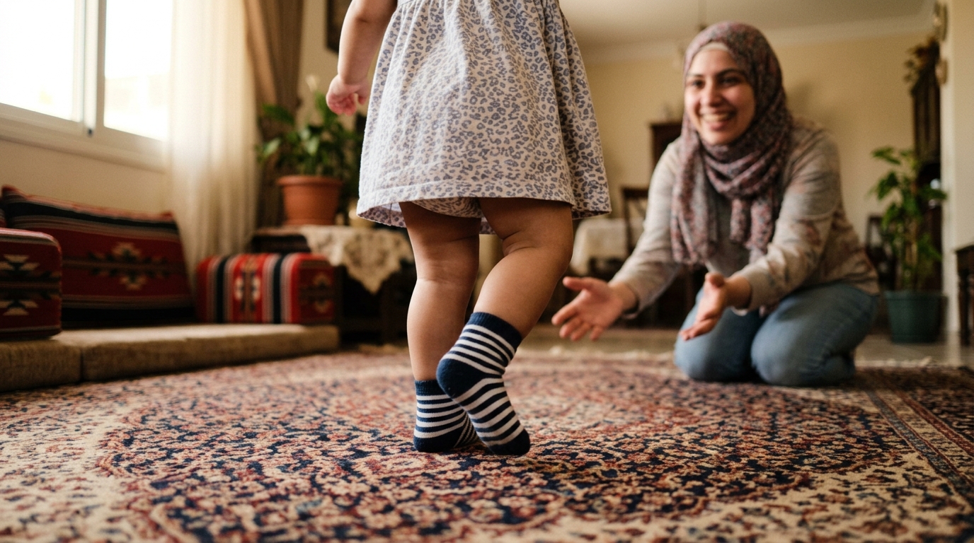 دليلك الشامل لخطوات طفلك الأولى