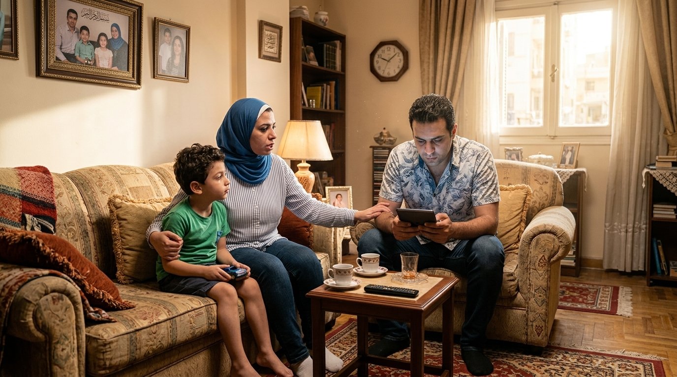 متلازمة "الزوج الحاضر الغائب"!