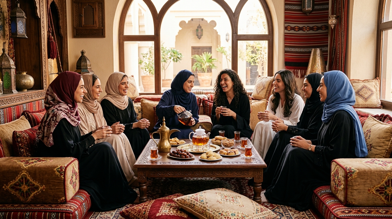 فن الضيافة في الاجتماعات النسائية
