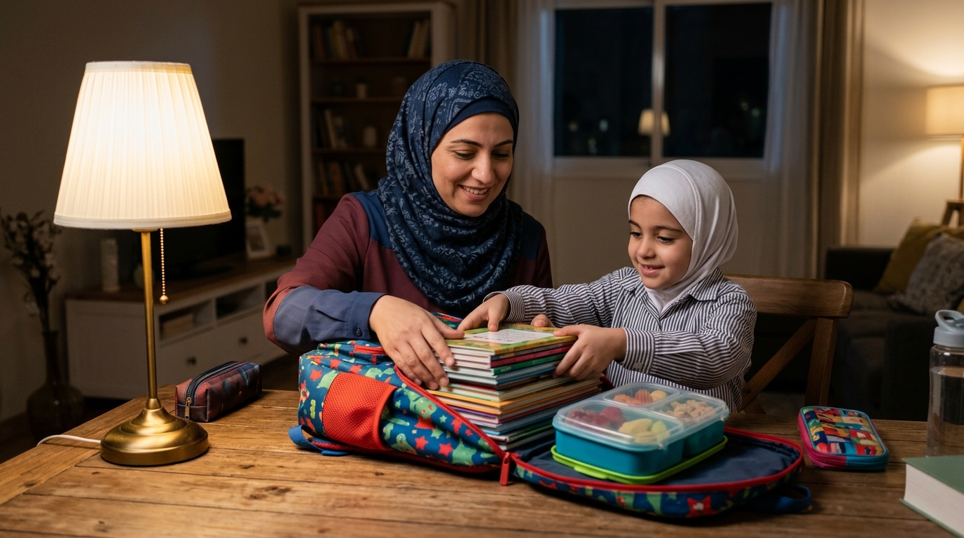 تجهيز حقيبة المدرسة بخطوات ذكية