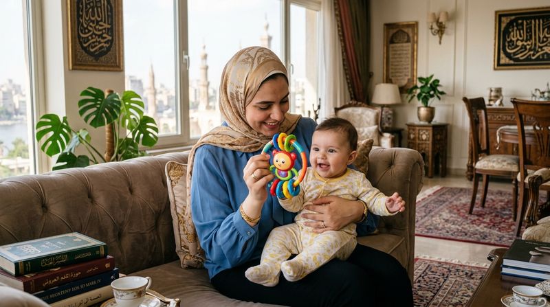 متى يراكِ رضيعك بوضوح تام؟